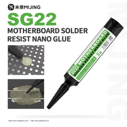 Mijing SG22 Motherboard Fast Curing Solder Mask Nano Oil for Motherboard Repair BGA PCB Anti-ink Paint Rework Repair Flux Tool