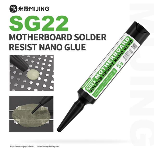 Mijing SG22 Szybkoschnąca maska lutownicza Nano Oil do naprawy płyt głównych BGA PCB Anti-ink Paint Rework Repair Flux Tool