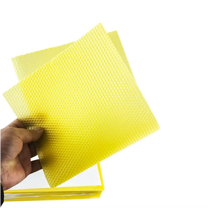 30Pcs Honeycomb Foundation Bee Wax Foundation Sheets Paper Candlemaking Beeswax Flakes Beekeeping Tool