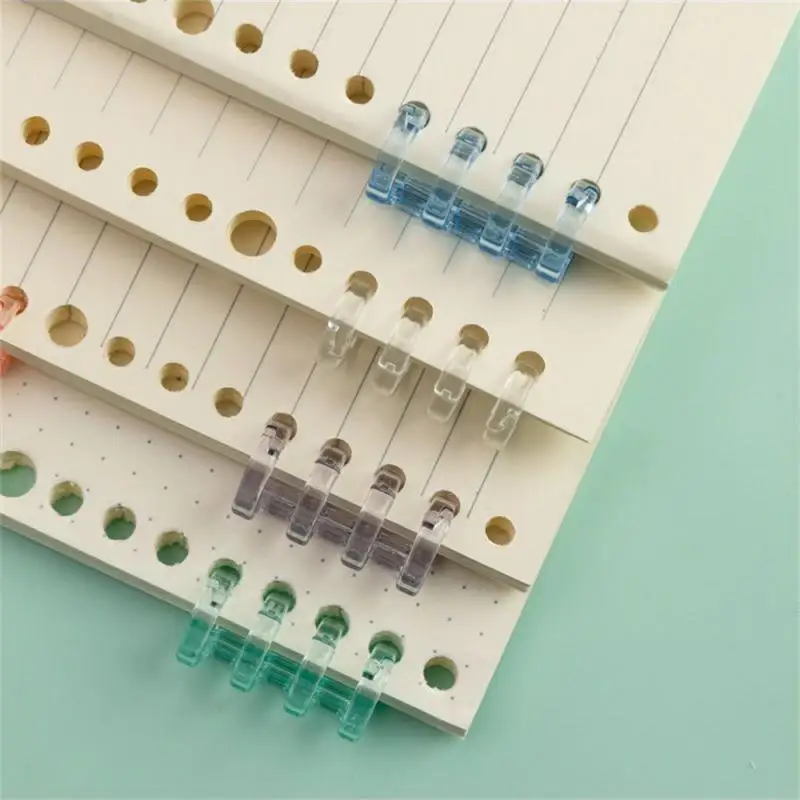 Transparent Book Ring Safe And Convenient Binding Easy To Assemble And Disassemble Binding Multifunction 4 Hole Binding Ring