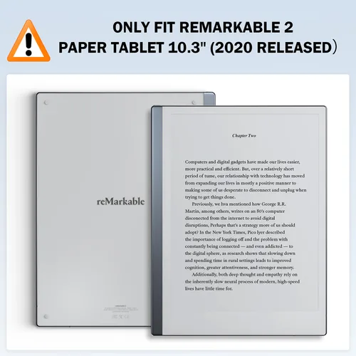 Imagen 2 del producto Funda magnética ultrafina y ligera para tableta inteligente Notável 2, 10,3 "", versión 2020, con cierre protector de bolígrafo ancho