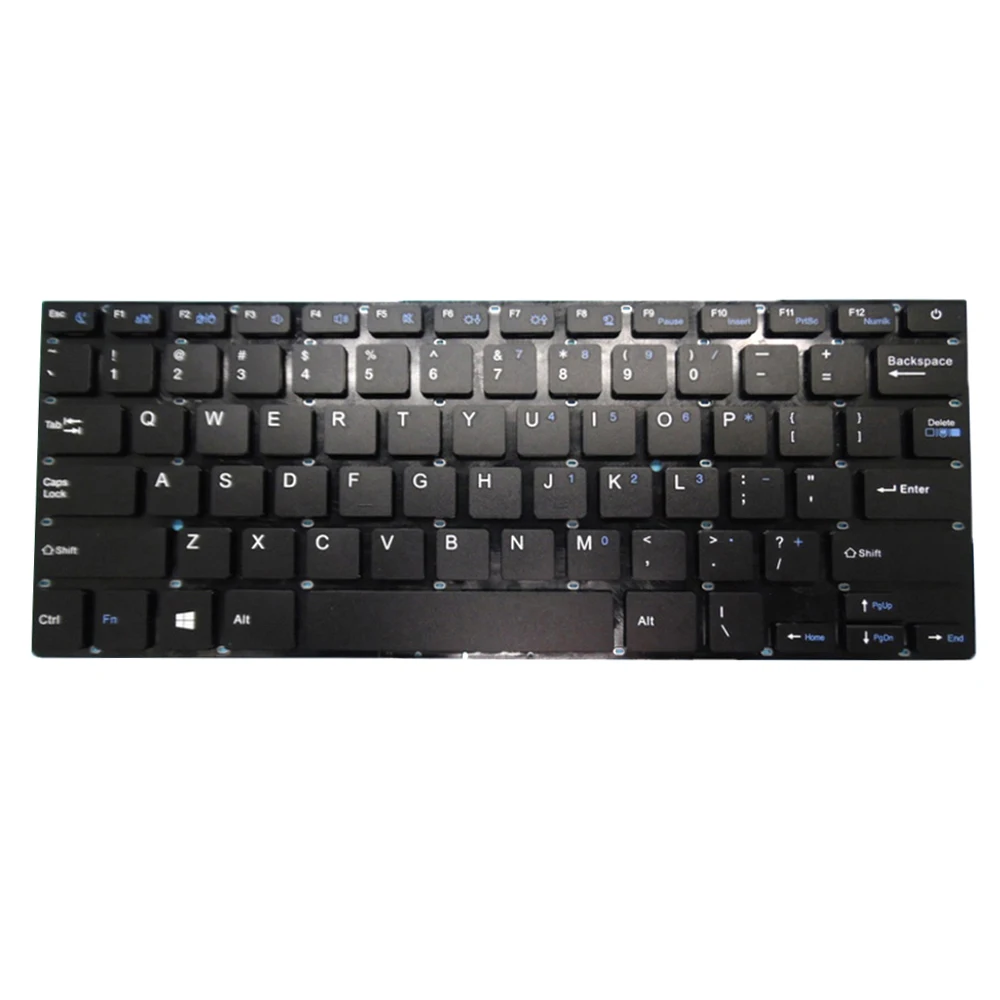 Laptop Replacement Keyboard For YEPO 737T 14.1 English US Black Without Backlit New