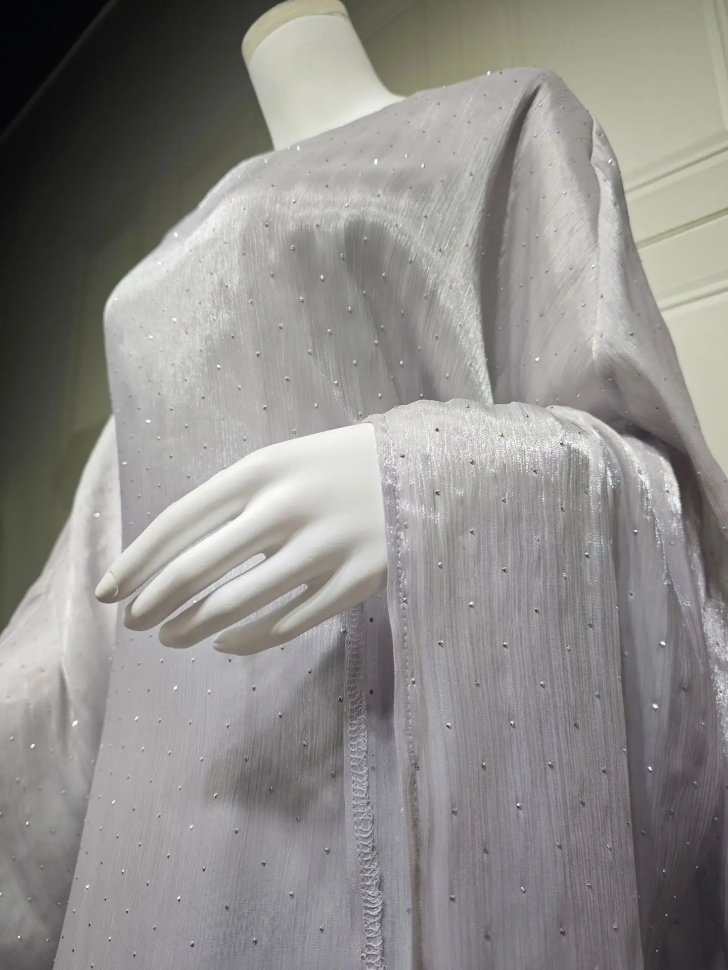 ラマダン ビーズ刺繍入りムスリムドレス 女性用 バットスリーブ アバヤ ヒマール ジルバブ イード カフタン ローブ ヒジャブ ドレス ドバイ キモノ イスラム服