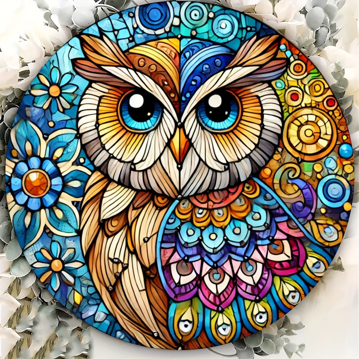 1pc Charming Owl Catching Sunbird Window Hanging for Home and Garden Decoration, Perfect Gift for Bird Lovers Bird Decoration Ow