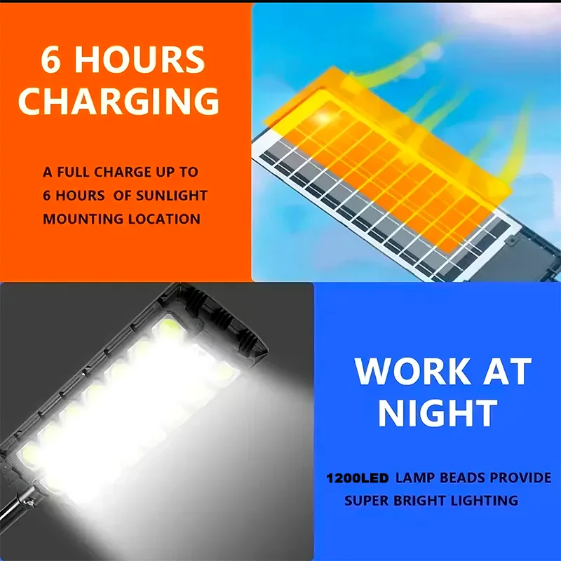 Most Powerful Led Solar Light Super Bright Spotlight Outdoor Motion Sensor Street Lamp 880000LM High Power Solar Lamp For Garden