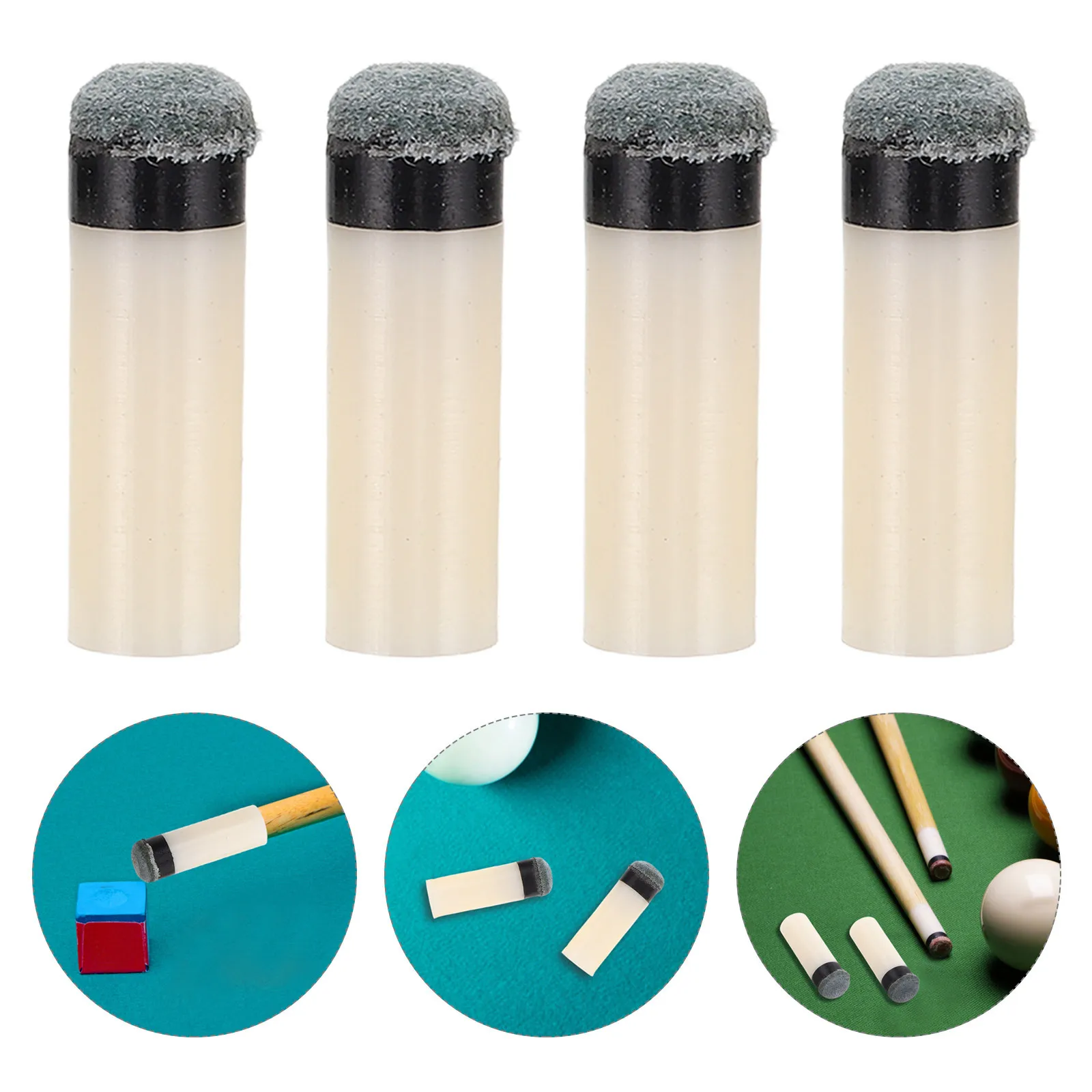 

8Pcs Screw on Cue Tips Billiard Pool Stick Repair Kit Replacement Tips with Enhanced Durability and Portable Carry Case