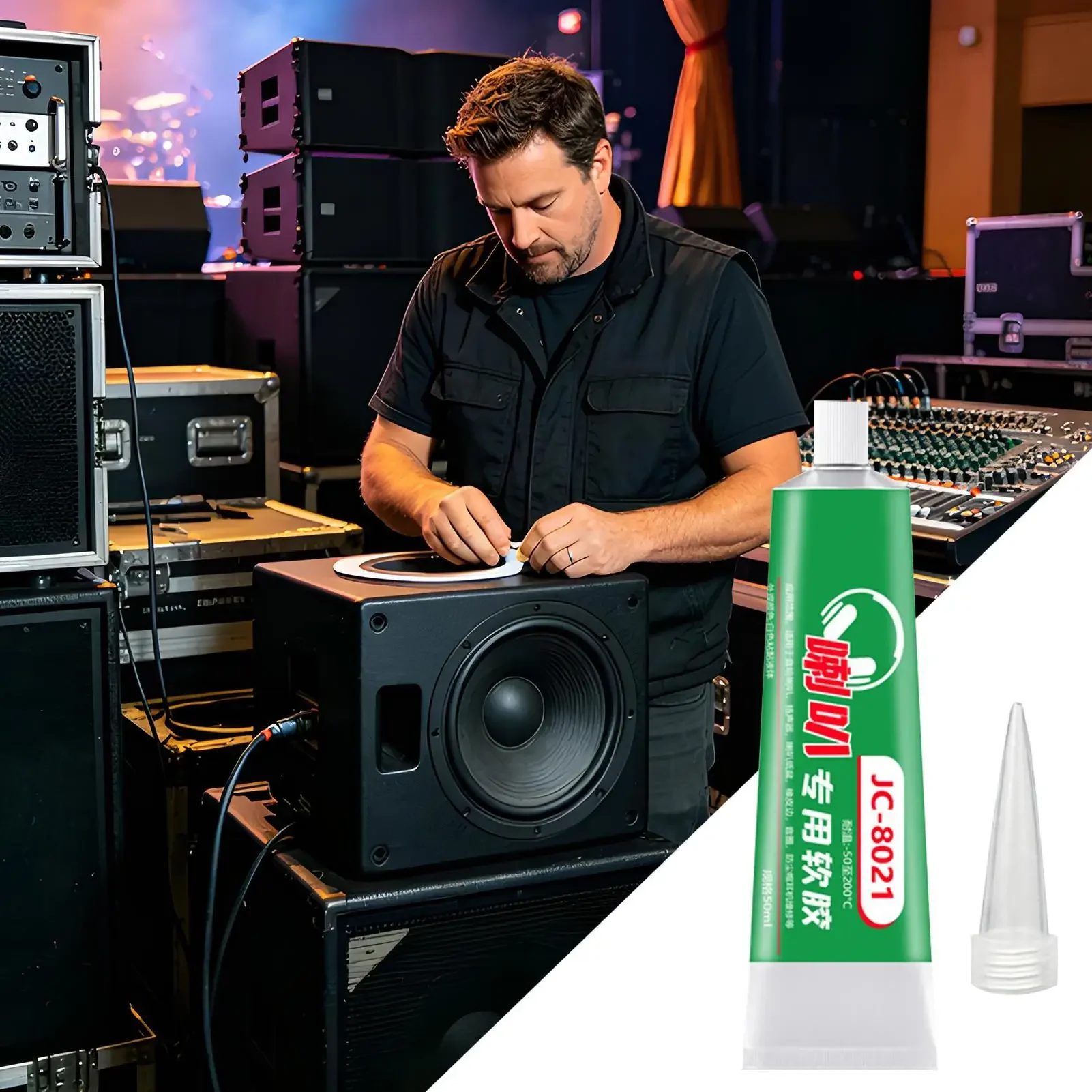 Speaker Repair Glue Rapid Curing Feature Professional Adhesive For Sealing Audio Ring Headset And Electronic Speaker Restoration