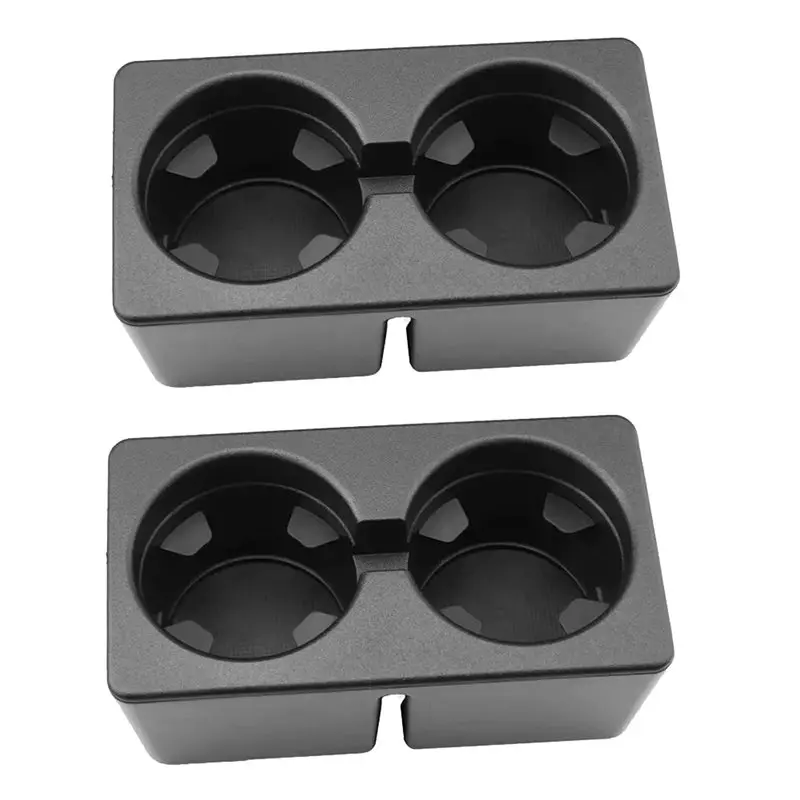 

A33K-For Suburban Tahoe GMC Sierra Yukon 07-14 2Pcs 22860866 Car Center Console Water Cup Holder Double Cupholder