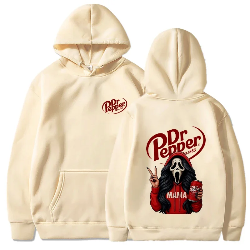 Dr. Pepper, the virus Ghost Halloween men's printed hoodie long-sleeved fashionable sweatshirt casual Harajuku hoodie