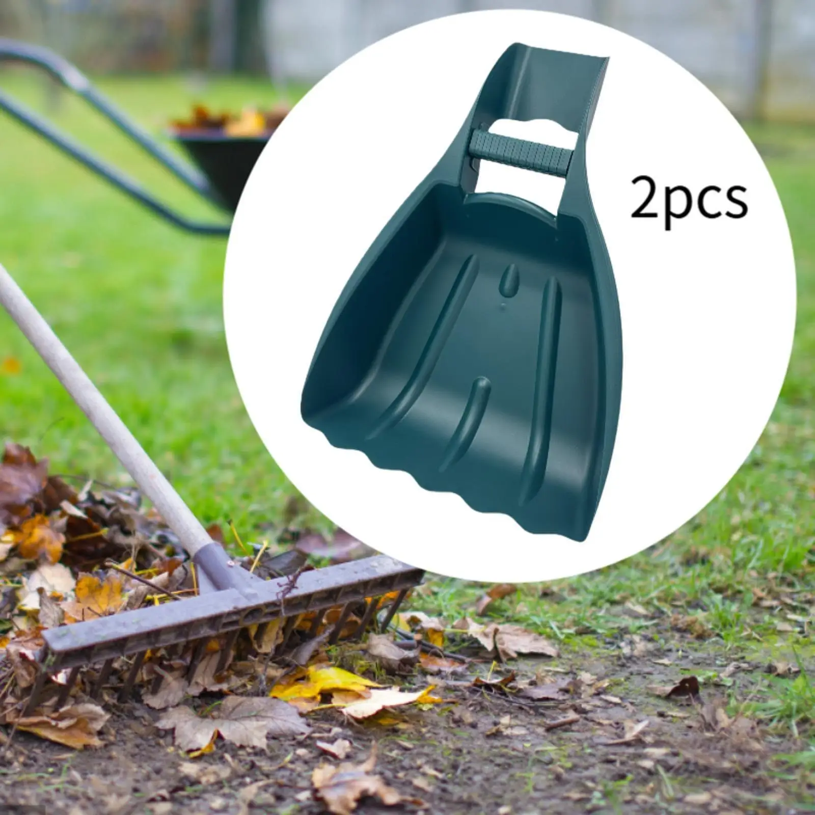 2x Leaf Scoops and Claws Hand Rake Leaves Removal Leaf Grabbers for Hands Yard Scoops for Twigs Shrub Farming Debris Grass