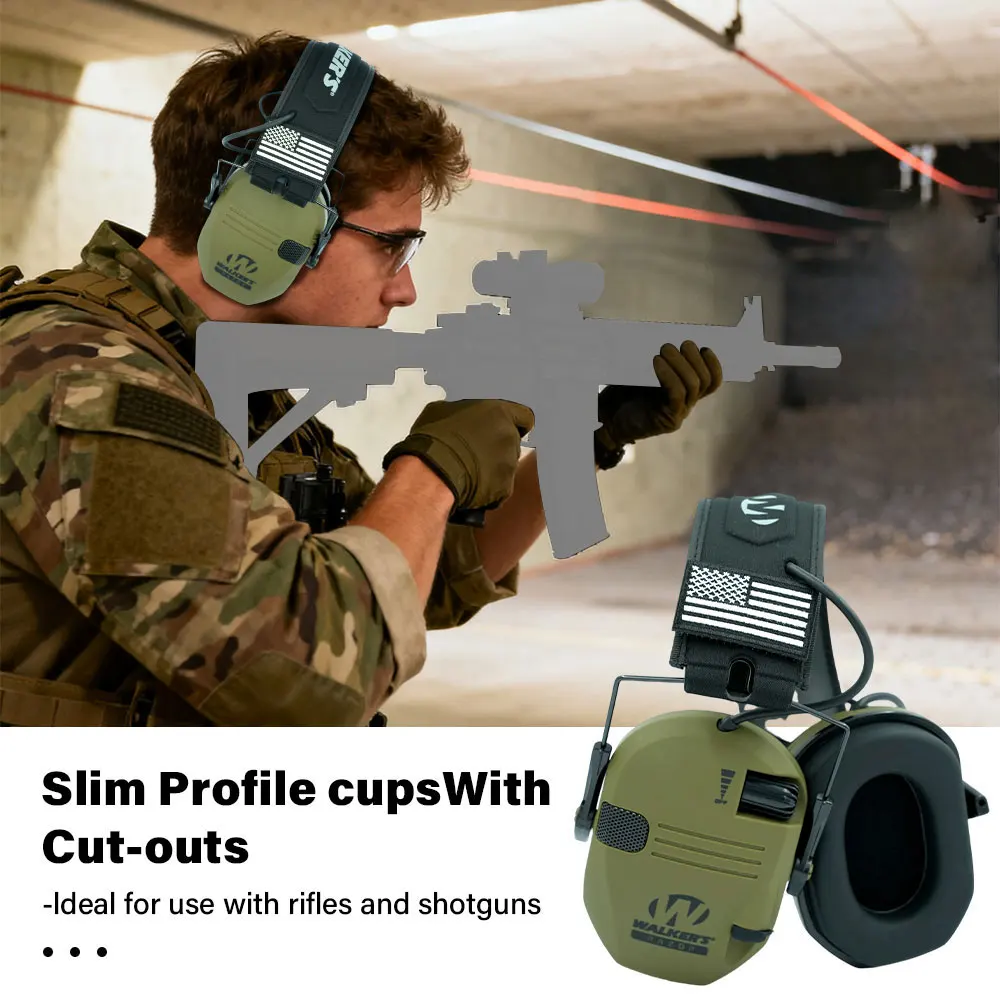 Étui pour protège-oreilles électroniques anti-bruit pour l'extérieur, casque anti-bruit, amplification du son, protection auditive, casque pliable