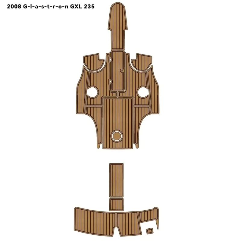 

Factory Customized 2008 G-l-a-s--r-o-n GXL 235 Faux Teak Boat Flooring Mats EVA Foam Marine Decking