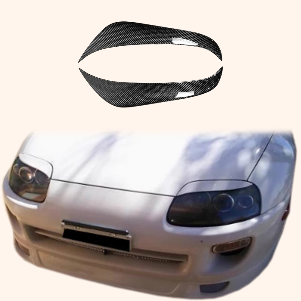 For 93-98 Supra MK4 JZA80 KZ Style Carbon Fiber Eyebrow Body Kit Pair 2pcs