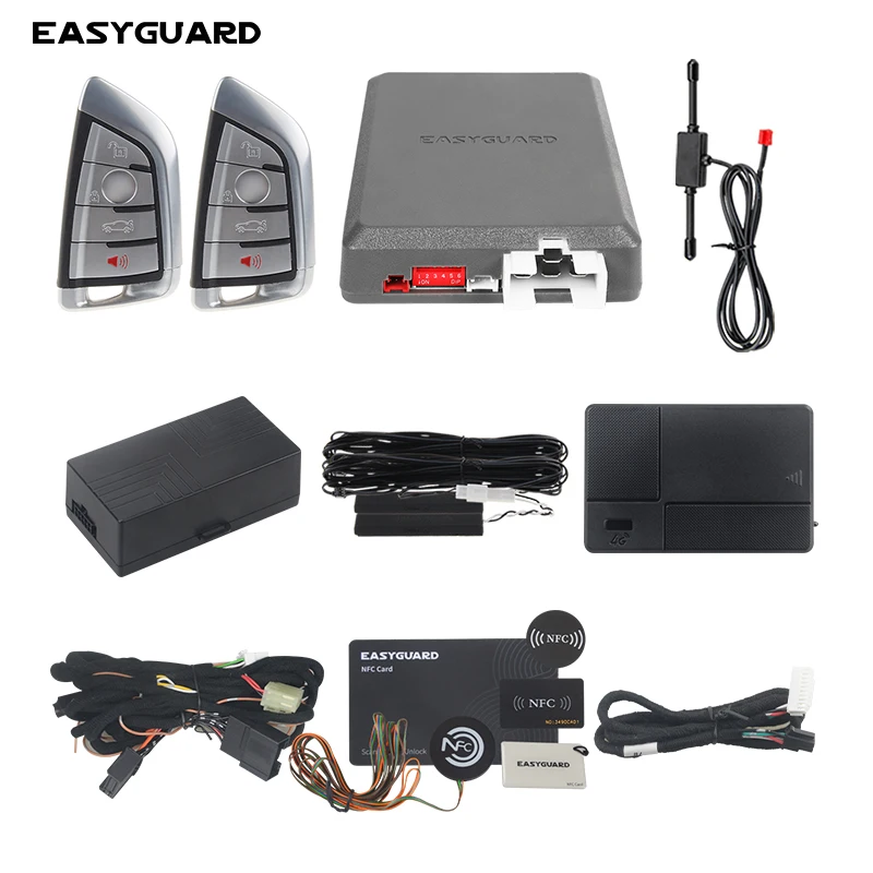 BMW F30, F31, F34, F35, EASYGUARD CAN BUS style suitable for F80 PKE keyless entry kit plug and play car alarm system