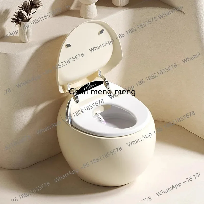 A17 Color smart toilet automatic integrated household cream egg round toilet