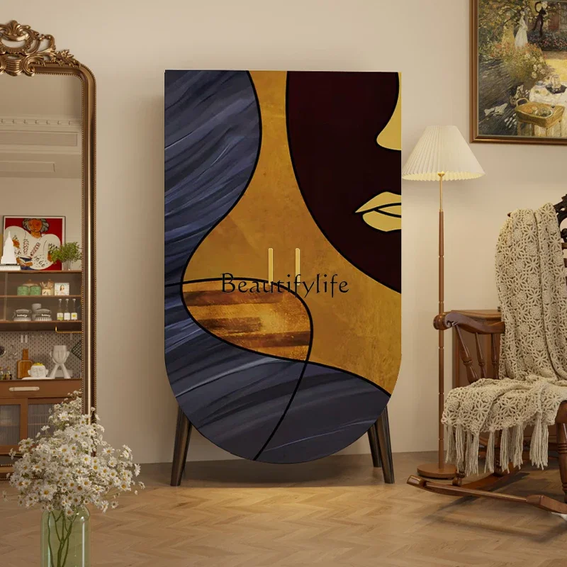 0 مدخل فاخر وخفيف وحديث وبسيط من الخشب الصلب وخزانة ملابس مستقلة وخزانة تخزين لغرفة النوم #3