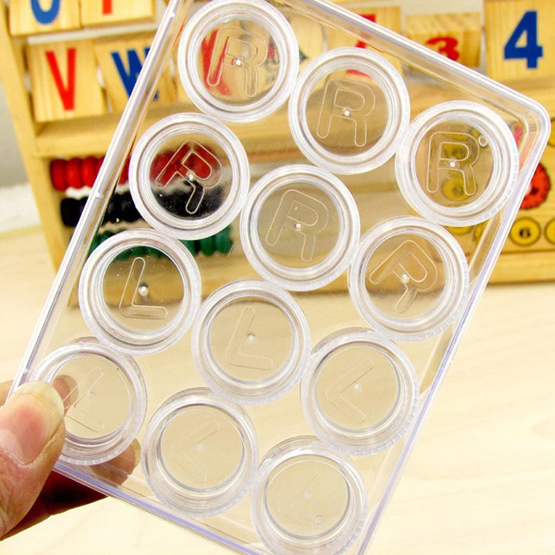 12-Grid Contact Lens Storage Box Transparent Round Portable Travel Contact Lens Case Soak Container Lenses Box For Beauty Pupil