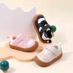 Scarpe da bambino di alta qualità bambino 1-5 anni suola in gomma antiscivolo morbida PU per ragazzi e ragazze primavera e autunno stile Ooydoor BM06