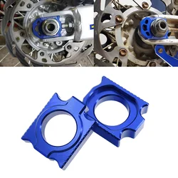 CNC Rear Chain Adjuster Axle Block For YAMAHA YZ250F YZ450F YZ125 YZ250 YZ250X YZ250FX WR250F WR450F WR250R WR250X 2002-2022