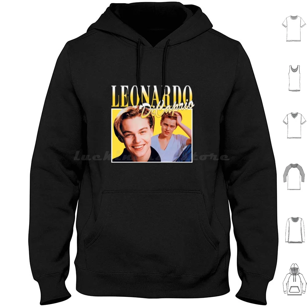 Leonardo Dicaprio Classic Hoodies Long Sleeve I Read Dicaprio Leonardo Dicaprio Titanic Jack Dawson Black And White