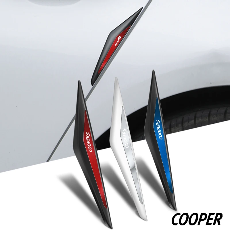 4pcs pvc car door Protect 3d car stickers auto car accessories for mini coopers all4 works R56 R50 R51 R52 R53 R52 R55 R57