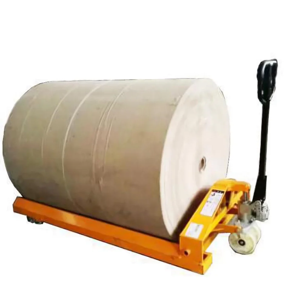 

Customization tandem Load Reel Fork Pallet Truck Hydraulic Pump 2t 2.5t 3 Ton Paper Roll Pallet Truck