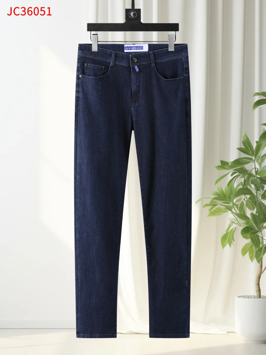 BLLIYOSS Leisure Jeans Men 2026SS New Business Embroidery Straight Outdoors Pants Old Money High-Quality Cowhide card Size 30-42