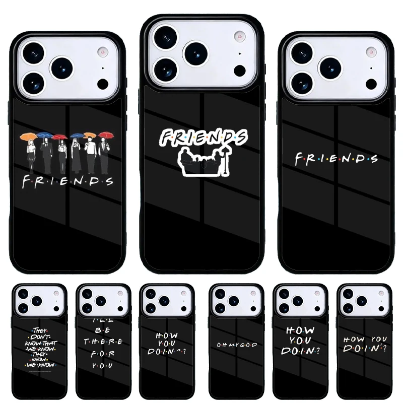 Capa de Celular Friends TV Show How You Doin' para iPhone 17 16 15 14 13 Pro Max, Capa Traseira para 12 11 Pro Coque