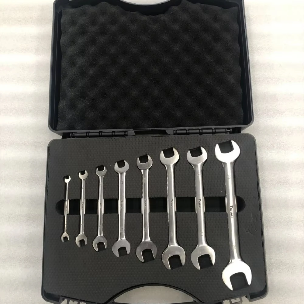 Oak Brand Non Magnetic Titanium Tools Set Double Open End Wrench 8pcs Corrosion-resistant Lightweight Efficient Hand Hard OEM