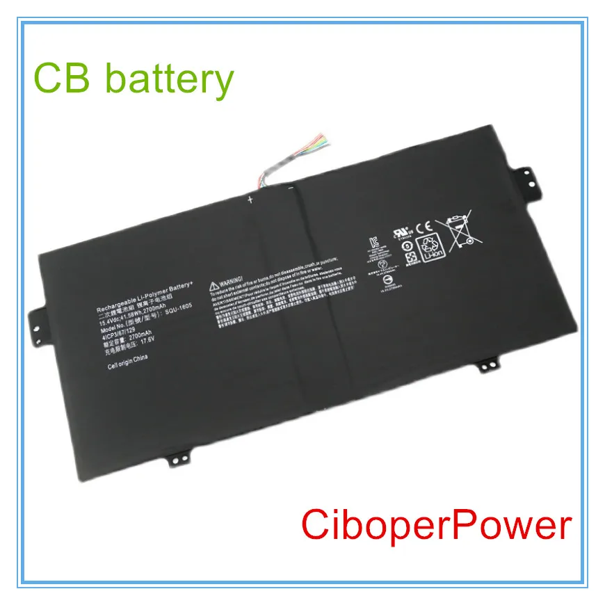Original quality Laptop Battery For 41.58Wh new SQU-1605 7 SP714-51 SF713-51