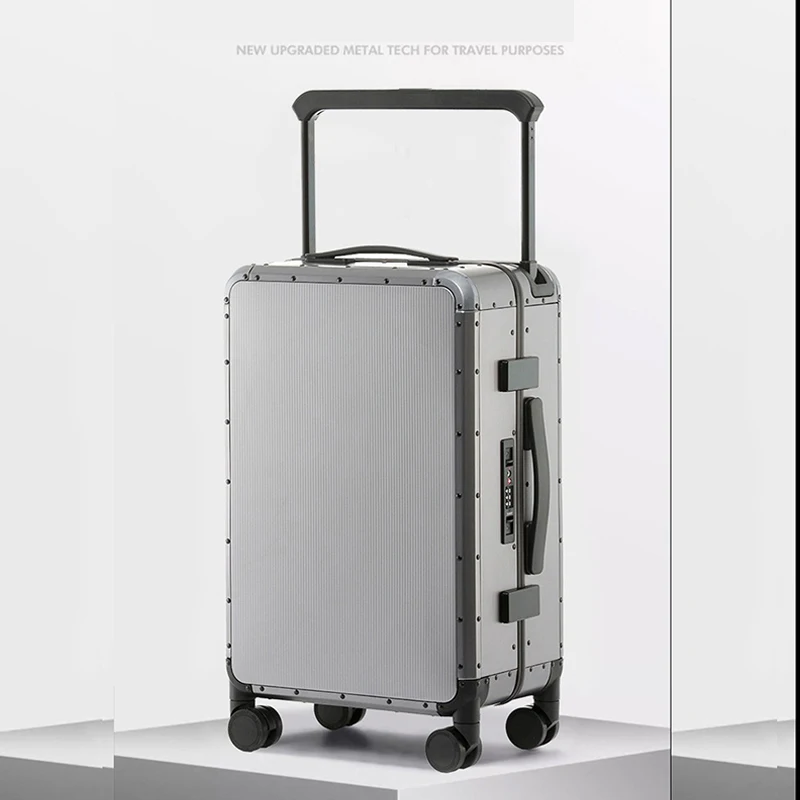 

New All-magnesium-aluminum alloy 24'' Wide handle Travel Suitcase Rolling Luggage 20″Business Carry-on Luggage with TSA Lock