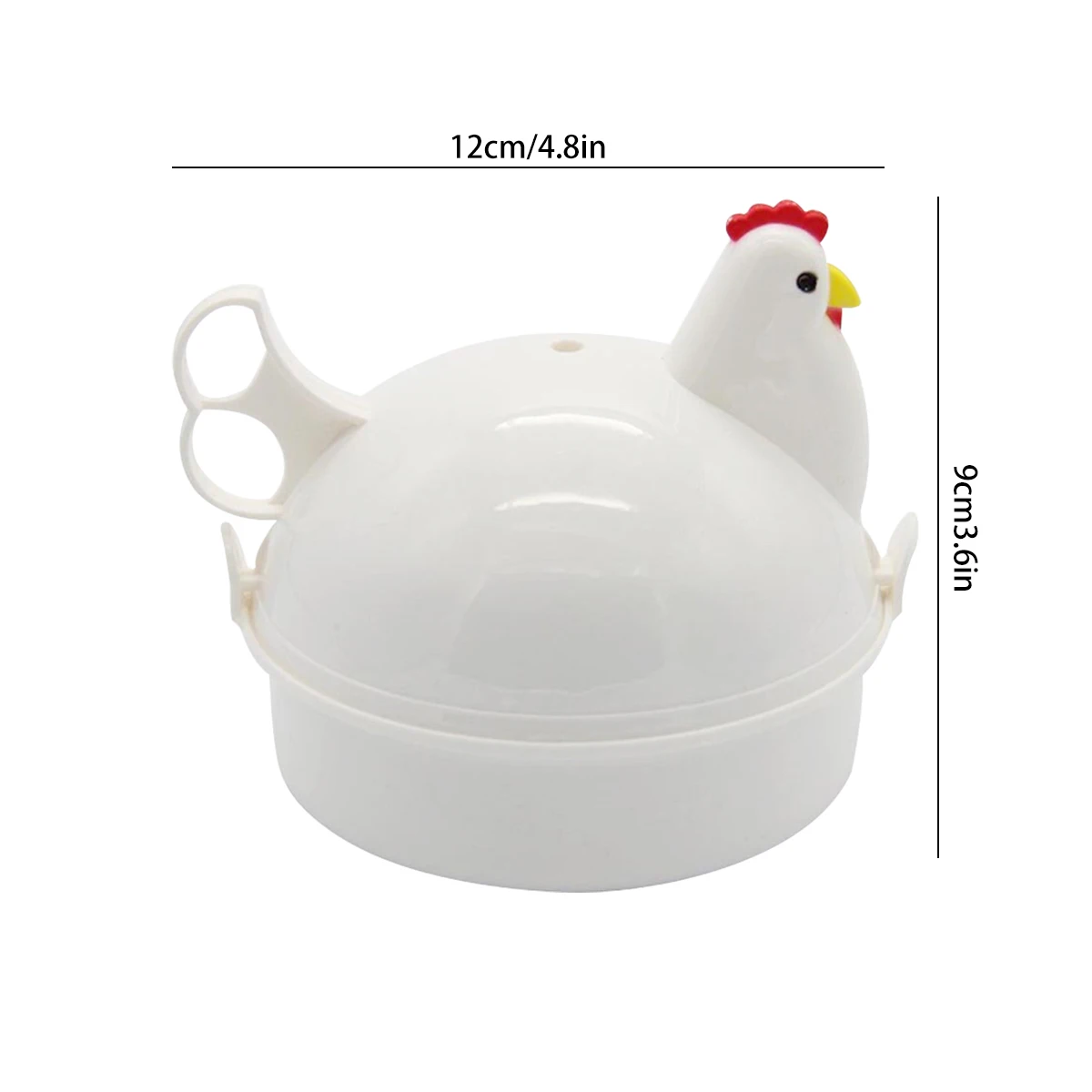 Kitchen Eggs Steamer Chicken Shaped Microwave 4 Egg Boiler Cooker Portable Kitchen Cooking Appliances Steamer Home Egg Poachers