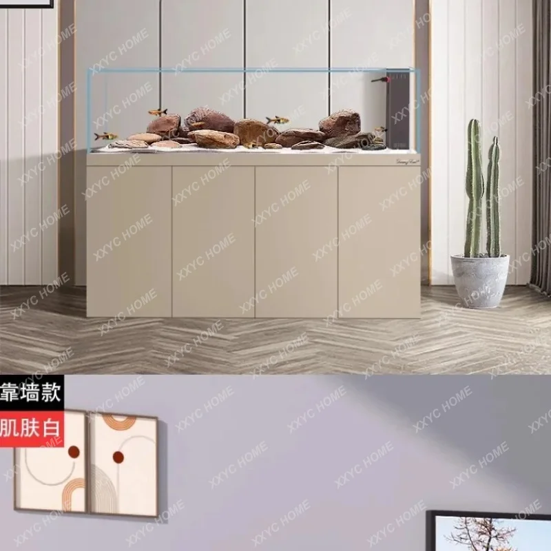 XX  Fish Pots Simplicity Aquarium Live Fish Shrimp  Ecology Aquarium Simplicity Floor Home Furniture