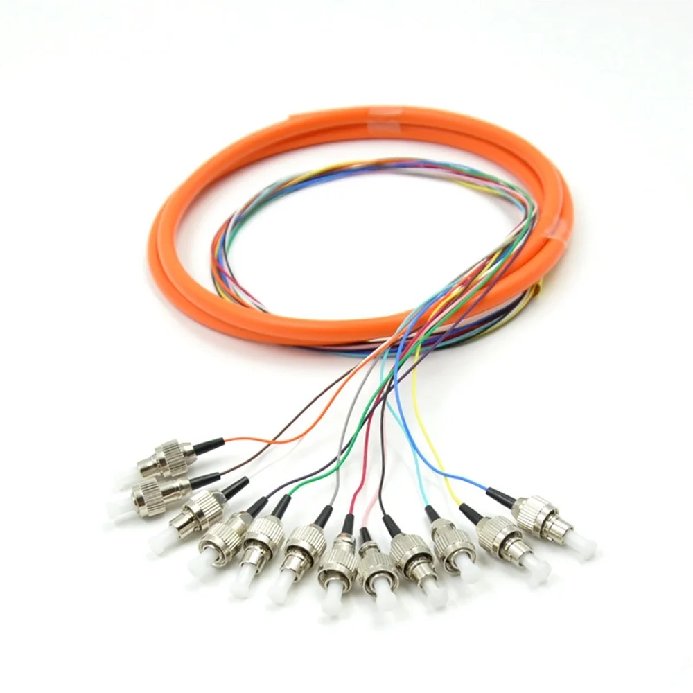 FC /UPC OM2 mm Multi Mode Optical Fiber Pigtail, 0.9mm Simplex, 50/125,1-3 Meters