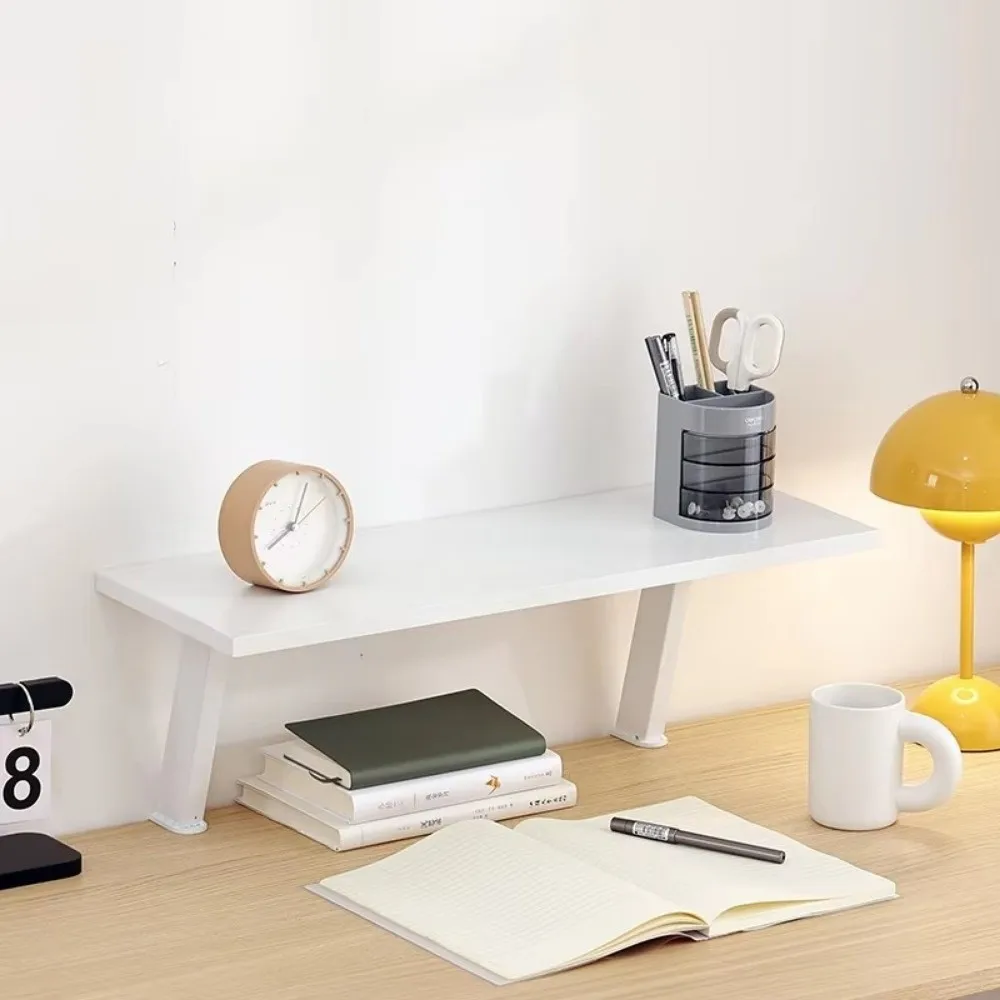 No Drilling Clamp Desk Organizer Easy To Assemble Stable Clip‑on Table Storage Shelf Adjustable Space Saving Floating Desk Shelf