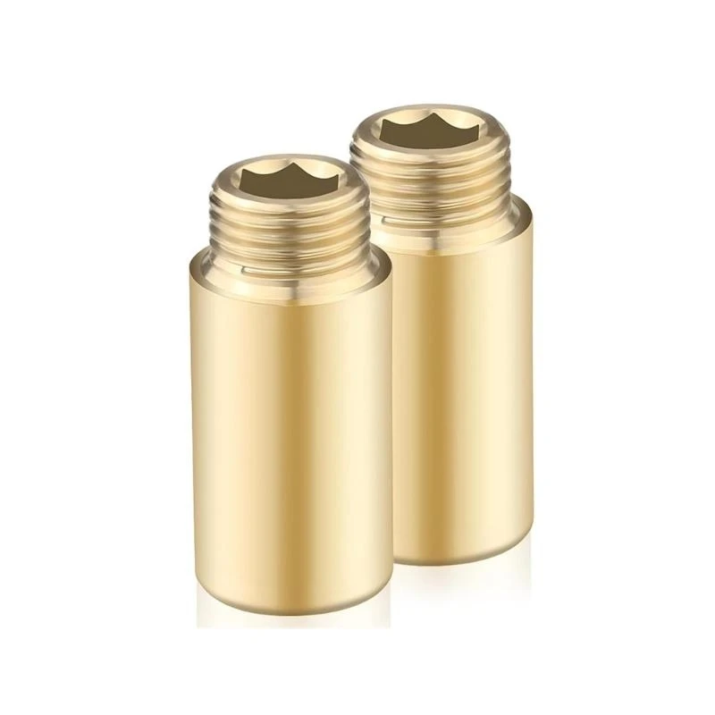 

2pcs Brass Tap Extension Inch 40mm Leak Pipe Connection for Hot & Cold Water Systems & Solar Installation