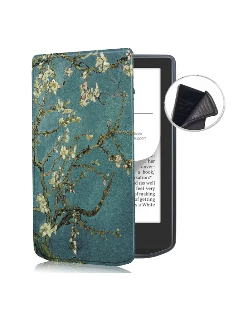 Cienkie etui na nowy czytnik Pocketbook 629 Verse / Pocketbook 634 Verse Pro 2023 - Pokrowiec z PU skóry z funkcją automatycznego usypiania/budzenia — zdjęcie produktu 7