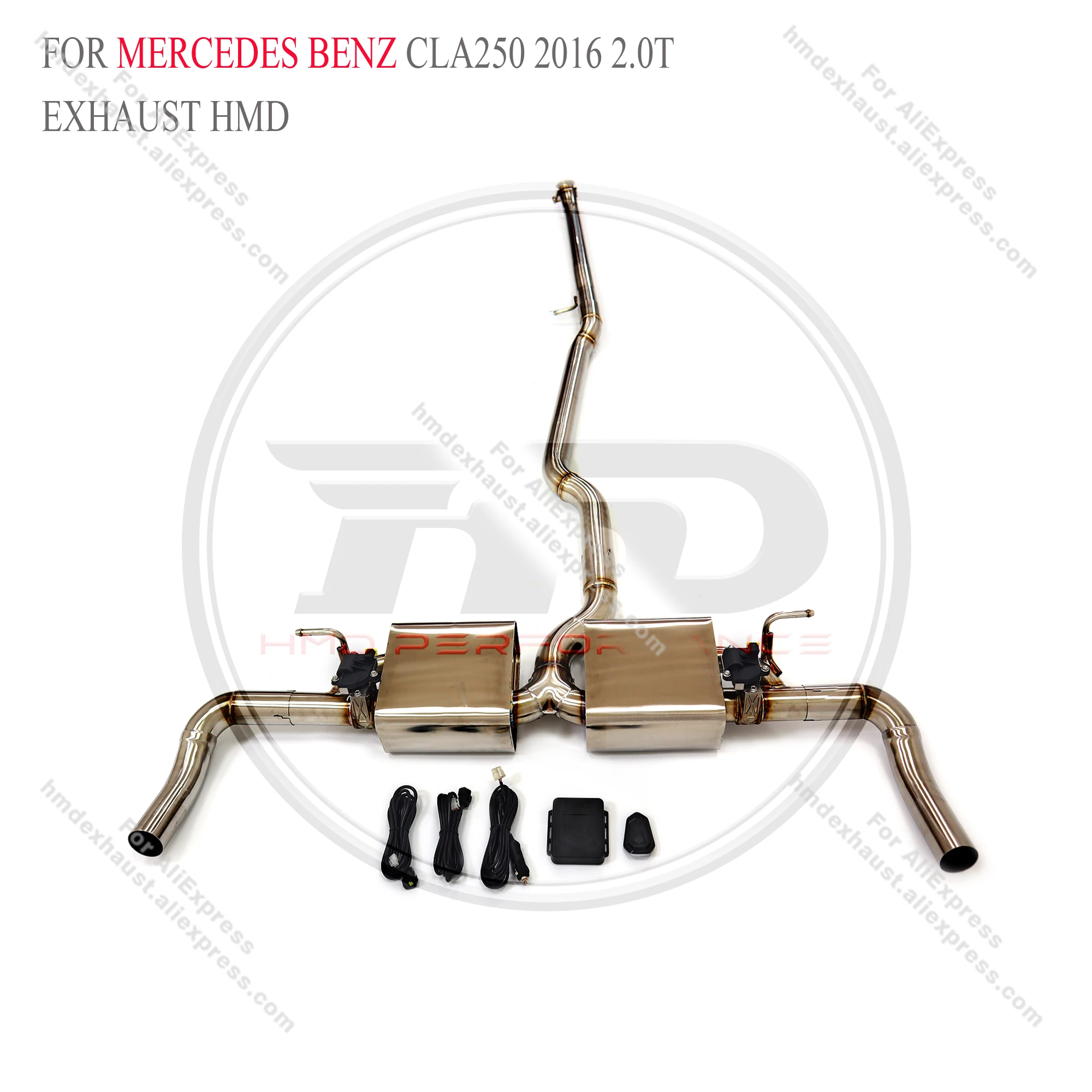 

HMD Stainless Steel Exhaust System Performance Catback For Mercedes benz CLA250 2016 2.0T With valve