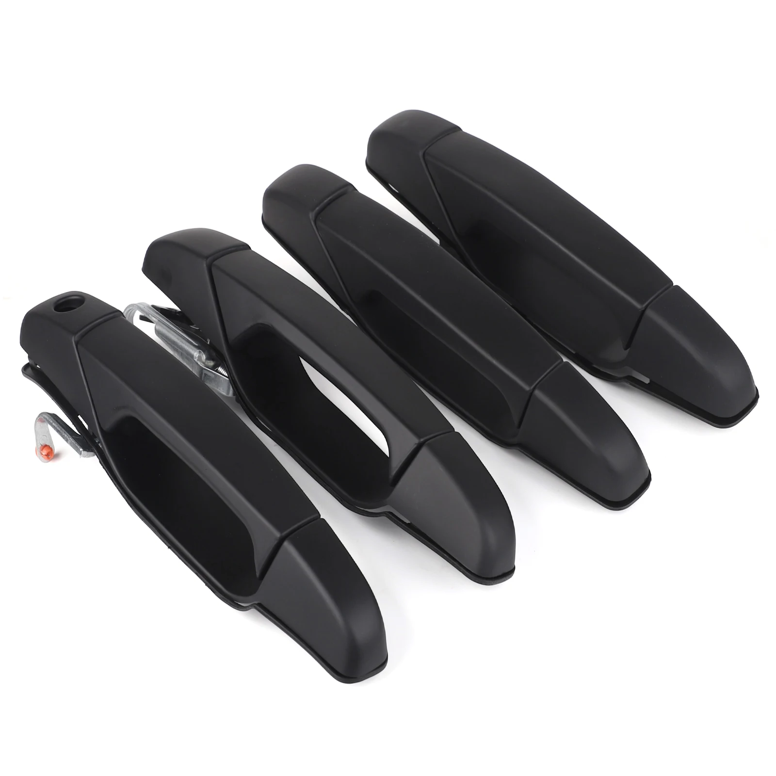 Exterior Chrome Door Handle 4PCS Front & Rear Set Replacement For 2007-2014 Chevy Silverado Avalanche Cadillac Escalade Car