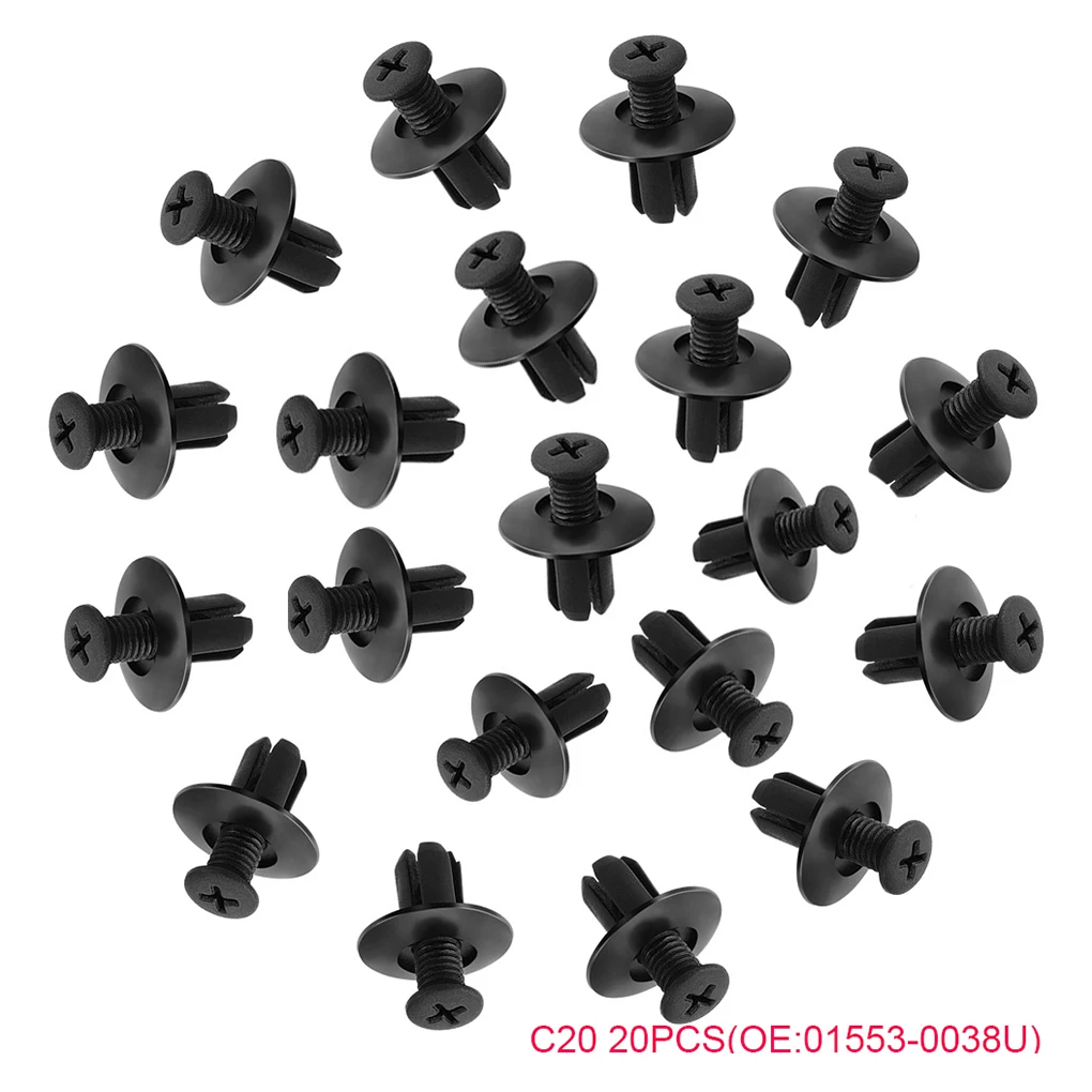 100pcs Mixed Auto Fasteners Car Bumper Clips Fasteners Rivet for TOYOTA Corolla Verso 2004 2006 2007 Prius Gen 20 2005 2008 Remo