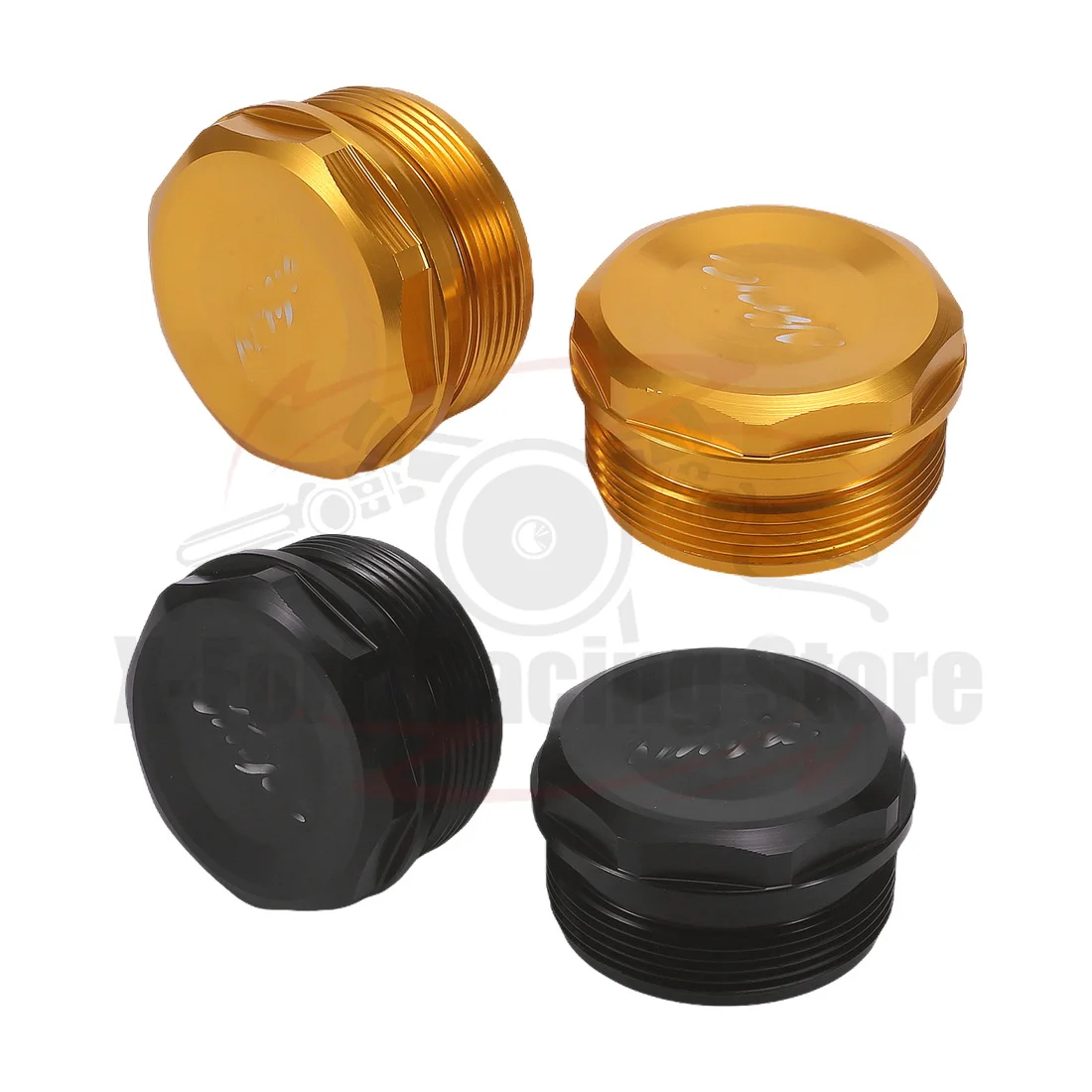 

Preload Fork Cap For KAWASAKI ZX-4R ZX4R 2023-2024 ZX-4RR 2023-2024 Gold Black Front Tube Fork Bolts