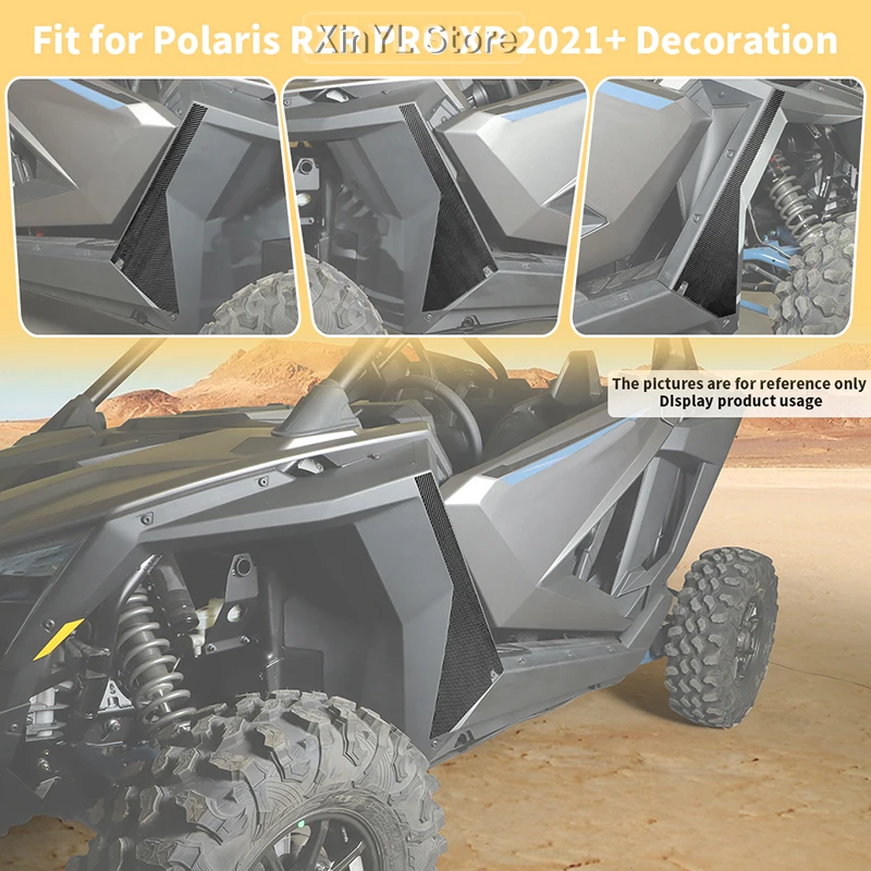 UTV Carbon Fiber B Front Fender Trim Accessories Compatible with 2021 Up Polaris RZR PRO XP