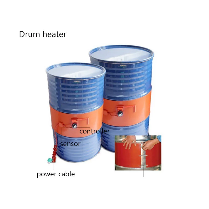 1740*250MM Oil Drum Heating Belt with Spring Buckle Oil Drum Silicone Heating Belt Oil Drum Heater