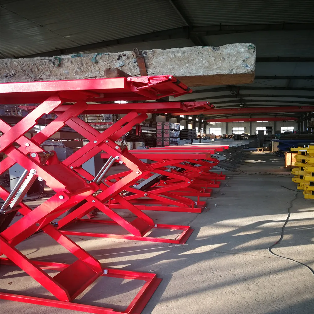 Hydraulic Scissor 4 Wheel Alignment Moveable Car Lift Lifting Capacity