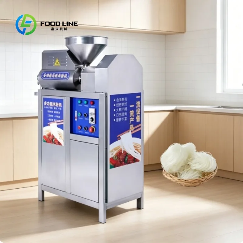 Rice Noodle Maker Machine with  Powerful Motor and Multiple Noodle Shape Attachments for Asian Dish Lovers