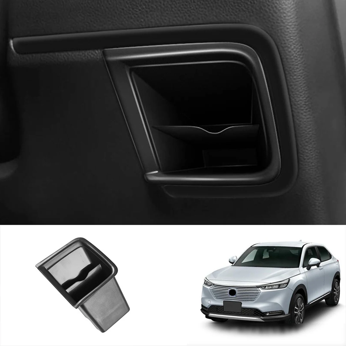 Caja de almacenamiento para asiento de conductor, bandeja organizadora para Honda Vezel HR-V HRV 2021 2022, accesorios interiores de coche