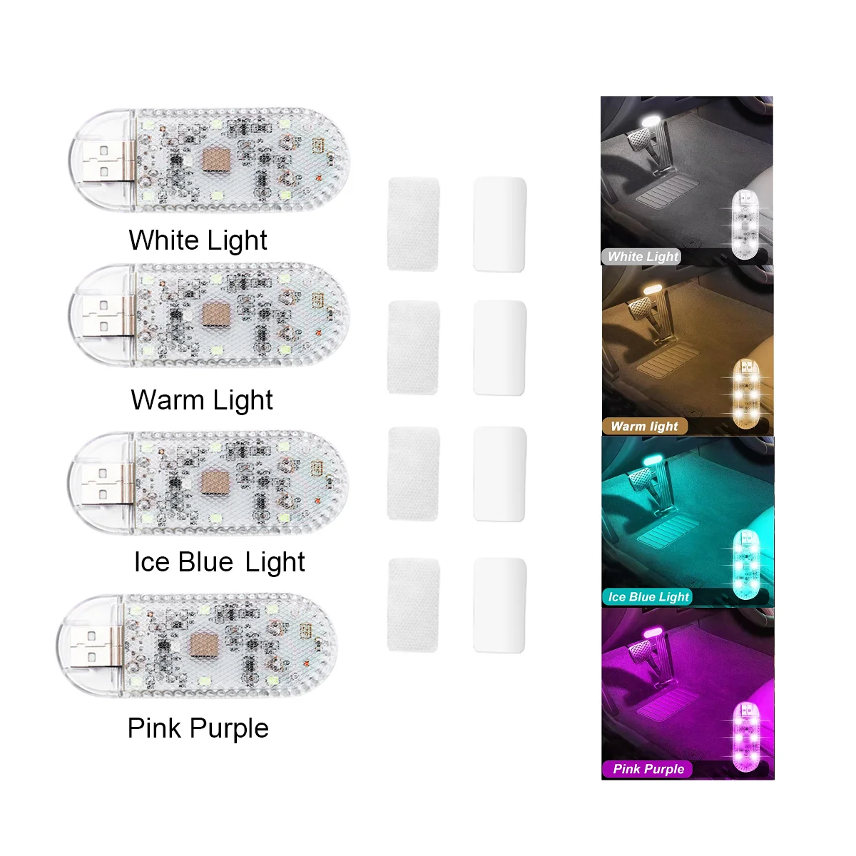 

1 шт., 15 В, автомобильная светодиодная сенсорная лампа, мини-автоматический датчик двери, потолочная лампа для чтения на крыше, USB перезаряжаемая беспроводная внутренняя лампа