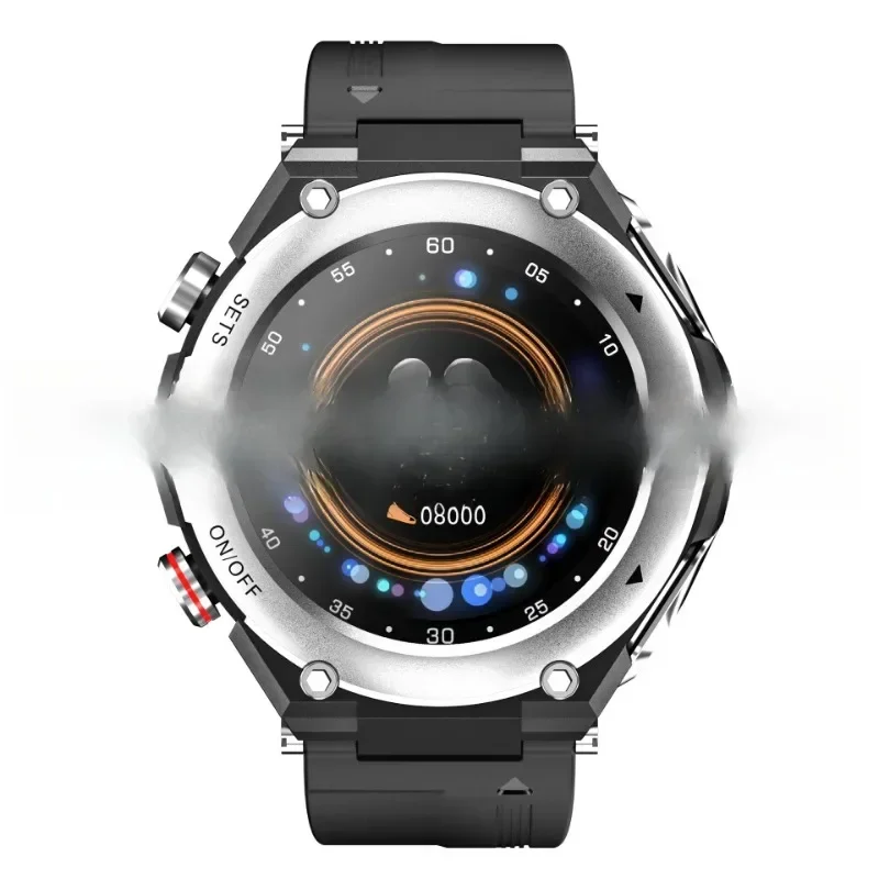 TWS dual Bluetooth headset MP3 local music, body temperature detection, smart bracelet, dial phone touch screen