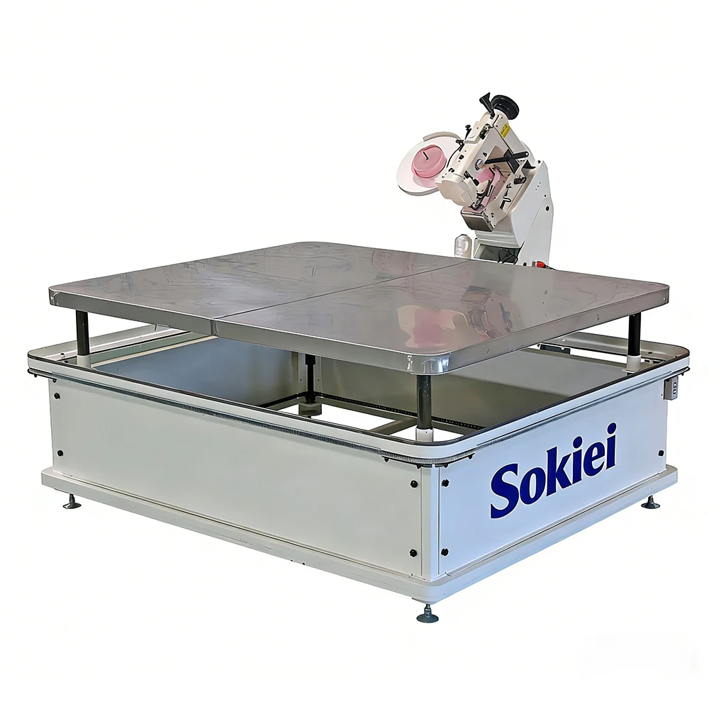 New Automatic Industrial Heavy Duty High-Speed Programmable Single Needle Lock Stitch Flat-Bed Mattress Edging Sewing Motor Gear