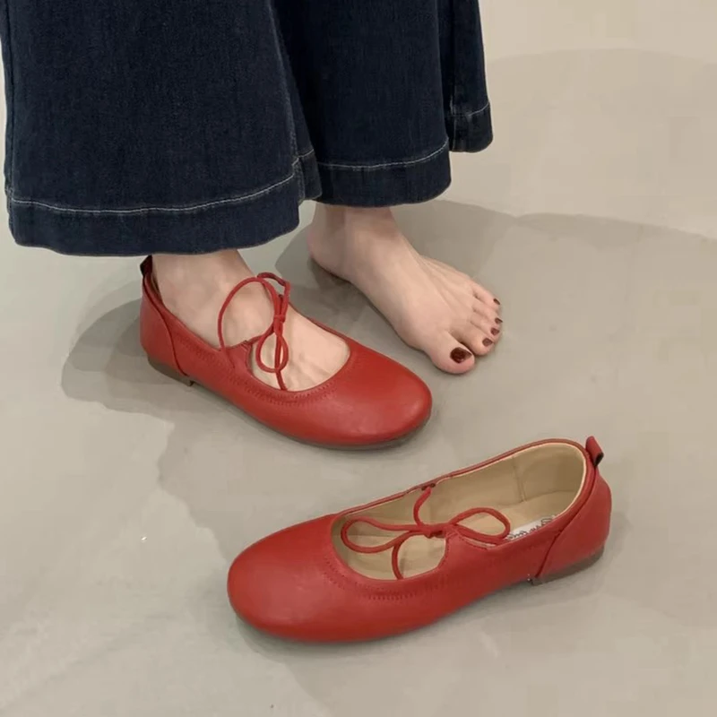 

SUOJIALUN/Новые зимние брендовые женские туфли на плоской подошве, модные теплые плюшевые туфли с круглым носком, на шнуровке, мягкие туфли Мэри Джейн